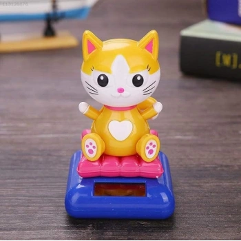Güneş Enerjili Solar Sallanan Kedi