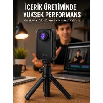 Günlük Kullanıma Uygun Mini Video Kamera Vlog Çekimleri İçin Yeni Nesil