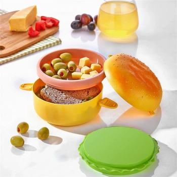 Hamburger Görünümlü Beslenme Ve Saklama Kabı (599)