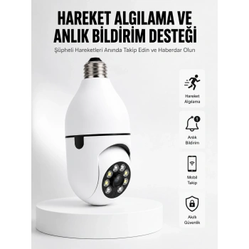 Hareket Algılamalı Kablosuz Akıllı Ev Güvenlik Kamerası Yeni Nesil