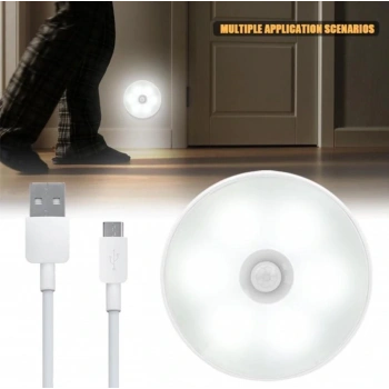 Hareket Sensörlü Usb Şarjlı Led Işık Lamba
