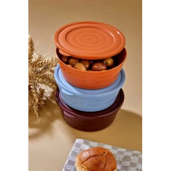 Harmony Kapaklı Yonca Kase 3lü-HT-002 (599)