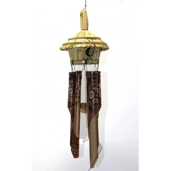 Hasır Kuş Yuvalı Bambu Çan 3dıarta-13