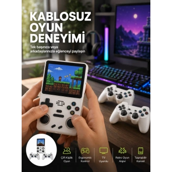Hdmı Destekli Kablosuz Oyun Konsolu 10.000 Oyun Yeni Nesil