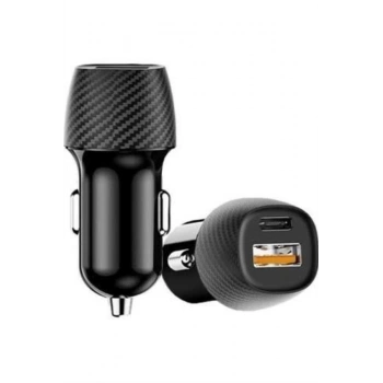 Hızlı Oto Şarj Cihazı 38w Çift Girişli Hızlı Şarj Oto Çakmaklık Type-c