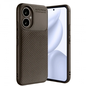Honor 400 Kılıf Auto Focus Karbon Kapak - Kahverengi