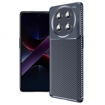 Honor Magic 7 Lite Kılıf Auto Focus Karbon Kapak - Lacivert