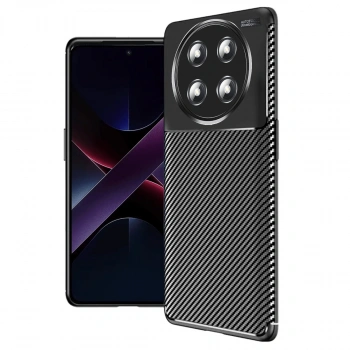 Honor Magic 7 Lite Kılıf Auto Focus Karbon Kapak - Siyah