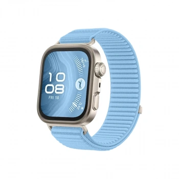 Huawei Fit 4 Braid Kordon (saat Değildir) - Açık Mavi