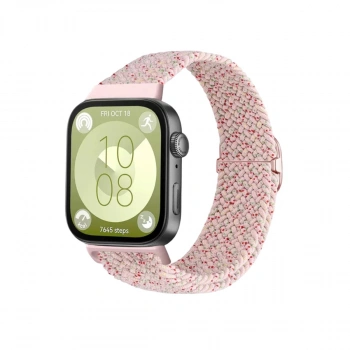 Huawei Fit 4  Kordon (saat Değildir) - Benekli Pudra