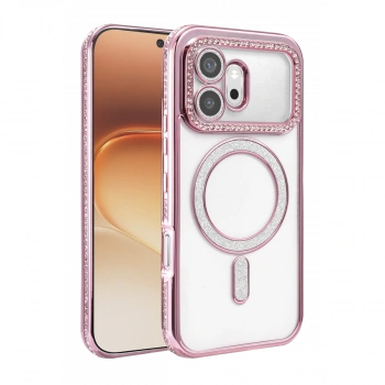 Huawei Honor 600 Joke Simli Magneticsafe Kılıf - Pembe