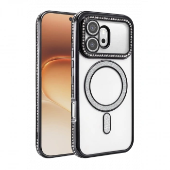 Huawei Honor 600 Joke Simli Magneticsafe Kılıf - Siyah