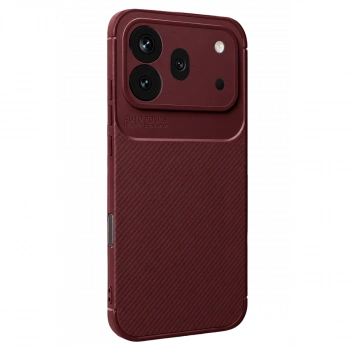 Huawei Honor 600 Pro Auto Focus Karbon Kapak - Bordo