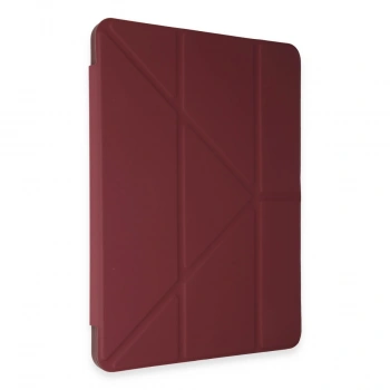 Huawei Honor Pad V9 Kılıf Kalemlikli Mars Tablet Kılıfı - Mürdüm