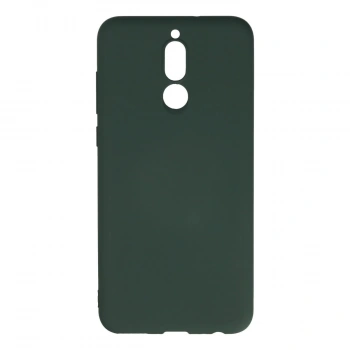 Huawei Mate 10 Lite Kılıf Nano İçi Kadife Silikon - Koyu Yeşil
