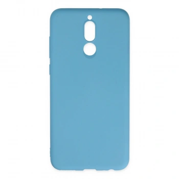 Huawei Mate 10 Lite Kılıf Nano İçi Kadife Silikon - Mavi