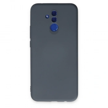 Huawei Mate 20 Lite Kılıf Nano İçi Kadife Silikon - Gri