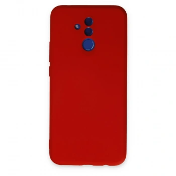Huawei Mate 20 Lite Kılıf Nano İçi Kadife Silikon - Kırmızı
