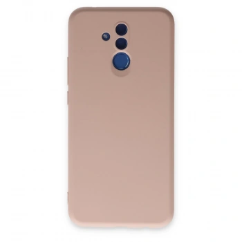 Huawei Mate 20 Lite Kılıf Nano İçi Kadife Silikon - Pudra