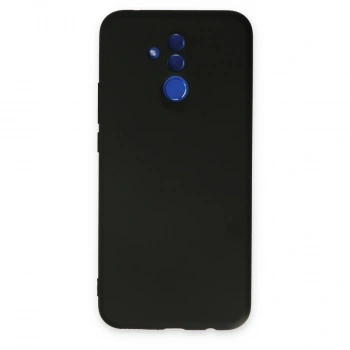 Huawei Mate 20 Lite Kılıf Nano İçi Kadife Silikon - Siyah