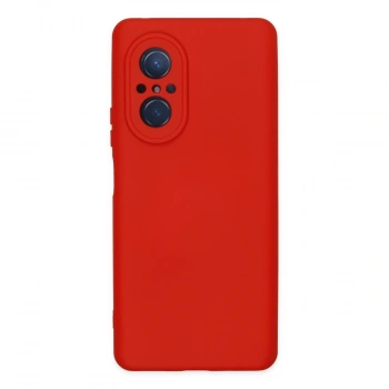 Huawei Nova 9 Se Kılıf Nano İçi Kadife Silikon - Kırmızı