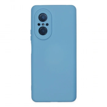 Huawei Nova 9 Se Kılıf Nano İçi Kadife Silikon - Mavi