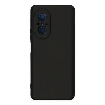 Huawei Nova 9 Se Kılıf Nano İçi Kadife Silikon - Siyah