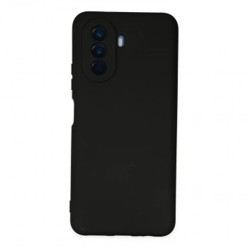 Huawei Nova Y70 Kılıf Nano İçi Kadife Silikon - Siyah