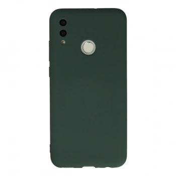Huawei P Smart 2019 Kılıf Nano İçi Kadife Silikon - Koyu Yeşil