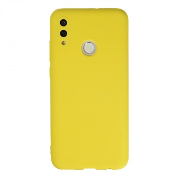 Huawei P Smart 2019 Kılıf Nano İçi Kadife Silikon - Sarı