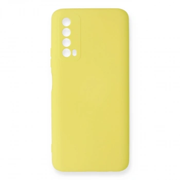 Huawei P Smart 2021 Kılıf Nano İçi Kadife Silikon - Sarı