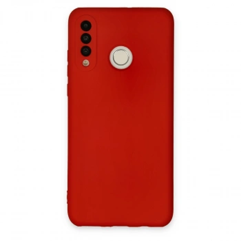 Huawei P30 Lite Kılıf Nano İçi Kadife Silikon - Kırmızı