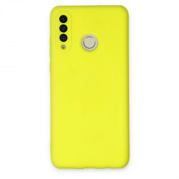 Huawei P30 Lite Kılıf Nano İçi Kadife Silikon - Sarı