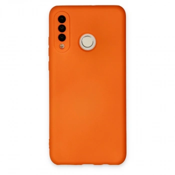 Huawei P30 Lite Kılıf Nano İçi Kadife Silikon - Turuncu
