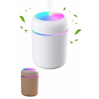 Humidifier Led Işıklı Mini Ortam Oda Kokusu Aromaterapi Buhardanlık