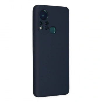 İnfinix Hot 11s Kılıf Nano İçi Kadife Silikon - Lacivert