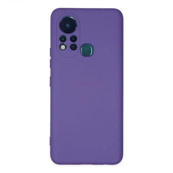 İnfinix Hot 11s Kılıf Nano İçi Kadife Silikon - Mor