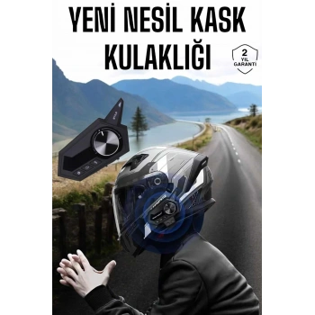 Intercom Kask Kulaklığı Anc Özelliği Yüksek Ses Kaliteli Bluetooth Kulaklık