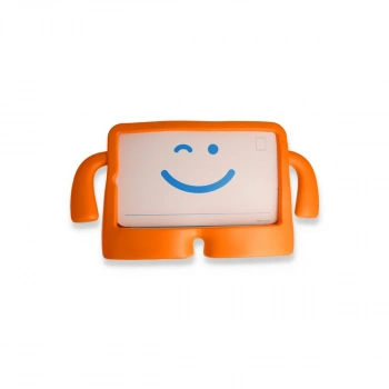 İpad 10.2 (7.nesil) Kılıf Karakter Tablet Silikon - Turuncu