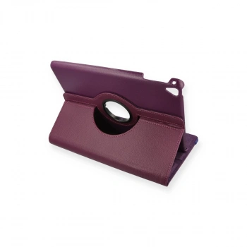 İpad 9.7 (2018) Kılıf 360 Tablet Deri Kılıf - Mürdüm