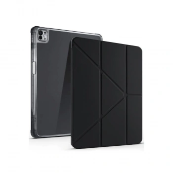 İpad Air 13 (2024) Kılıf Kalemlikli Mars Tablet Kılıfı - Siyah
