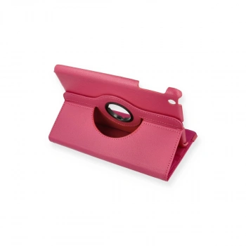 İpad Mini 1 Kılıf 360 Tablet Deri Kılıf - Pembe