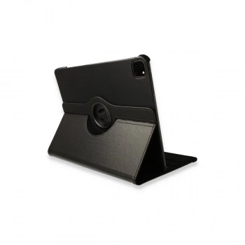 İpad Pro 12.9 (2021) Kılıf 360 Tablet Deri Kılıf - Siyah