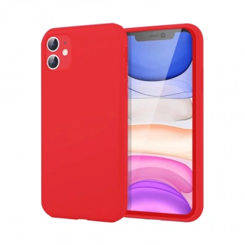 İphone 11 Kılıf First Silikon - Kırmızı