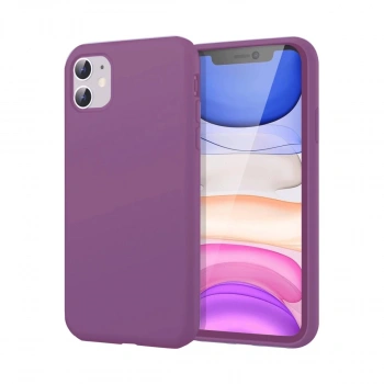 İphone 11 Kılıf First Silikon - Mürdüm