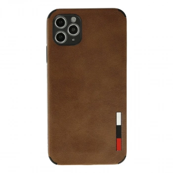 İphone 11 Pro Kılıf Loop Deri Silikon - Kahverengi