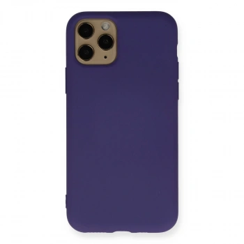 İphone 11 Pro Kılıf Nano İçi Kadife Silikon - Mor