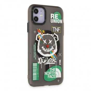 İphone 12 Kılıf Apollo Magneticsafe Desenli Kapak - Apollo Siyah - 2