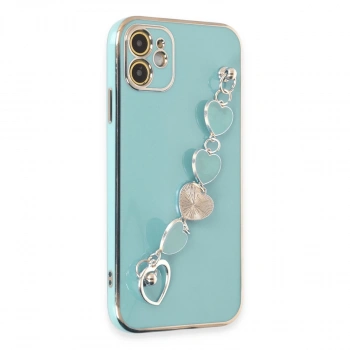 İphone 12 Kılıf Esila Silikon - Su Yeşili