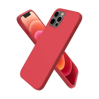 İphone 12 Pro Kılıf First Silikon - Kırmızı